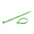 Photograph of green plastic tamper seal in open and closed positions.