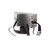 Photograph of a Model 717 Wall Cylinder Clamp w/ Strap + Chain with a black strap imprinted with "Secure Cylinder" in red.