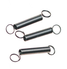 A photograph of three stainless steel CG-110 springs.