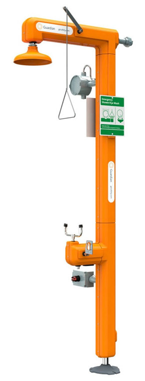 A photograph of a Guardian GFR3200 Heated Safety Station.