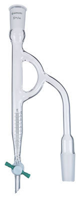 A photograph of a CG-1264-06 Dean-Stark moisture test distilling receiver with a Merlic design.