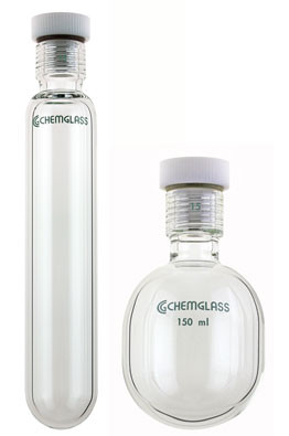 A photograph of a cg-1880 pressure vessel, heavy wall, cylindrical or round bottom.