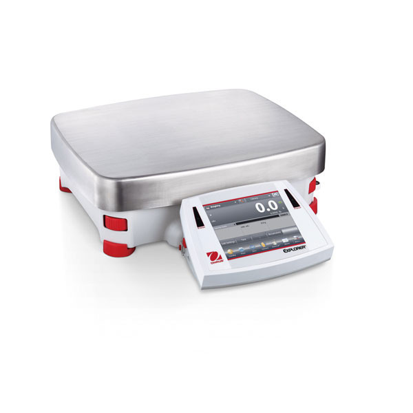 Photograph of Ohaus Explorer® High Capacity Balance, right facing.