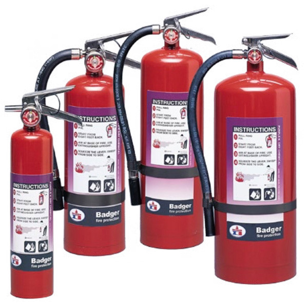 Badger Extra Purple K Dry Chemical Handheld Fire Extinguishers