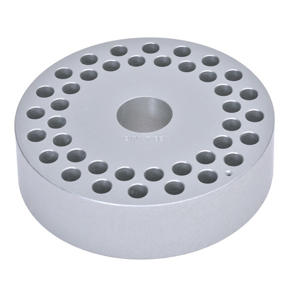 Photograph of  12 mm Test Tube Uni  Block for Ohaus Guardian Hotplate Stirrers.