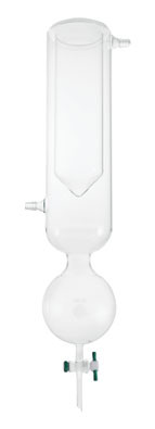 A photograph of a cg-4517 vacuum trap, dewar type, ptfe stopcock.