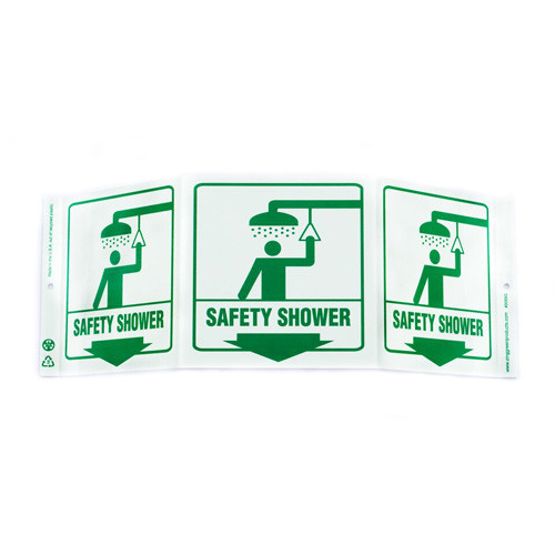 A picture of the sign as described under regular light.