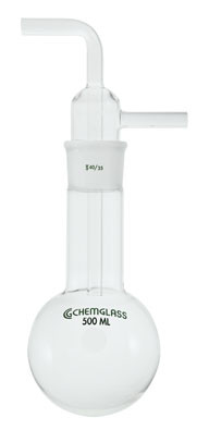 A photograph of a cg-4529 vacuum traps, 500 and 1,000 ml capacity, 40/35 joint.