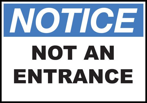 Drawing of the sign as described in the Product Description.