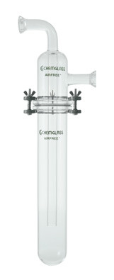 A photograph of a AF-0200 Vacuum Trap w/ #15 O-ring Connection and O-ring flange.