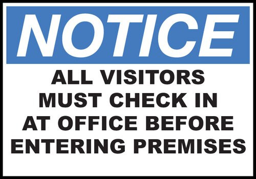 Drawing of the sign as described in the Product Description.
