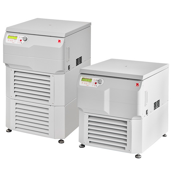 Photograph of Ohaus Frontier™ FC5917RF and FC5917RF Short (Under Bench) Multi Pro Centrifuges.