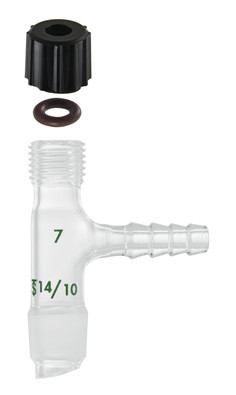 A photograph of a mw-33-01 vacuum inlet adapter, minum-ware®.