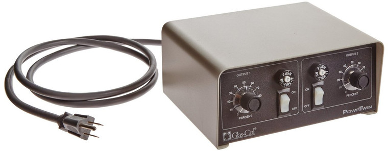 A photograph of a 20004 powrtwin dual circuit proportional voltage control.