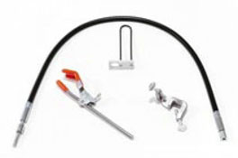 A photograph of a 21048 flexible stirring shaft w/ 5/16" end fitting.