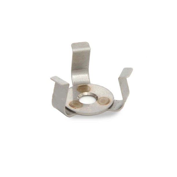 Photograph of 10 mL Stainless Steel Flask Clamps for Ohaus Shaker Platforms.