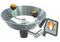 A photograph of a guardian g1814 eyewash, wall mounted, stainless steel bowl.