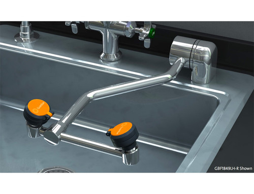 Guardian GBF1849 Barrier-Free Eyewash, Deck Mounted, AutoFlow™ 90º