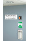 A photograph of a Guardian GBF1671 Recessed Emergency Shower installed on a wall and ceiling, along with an AP280-235 electric light and horn unit (sold separately).
