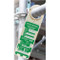 Photograph of Scaffold Inspection Tag Holder in use holding a green inspection tag (sold separately).