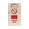 Photograph of Scaffold Inspection Tag Holder, close-up of empty holder.