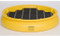 A photograph of a 04319 drum spill trays with black poly grating.