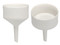 A photograph of front and top of a CG-1888 porcelain Büchner funnel.
