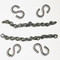 Photograph of a set of 4" Double Jack Chain w/ S-hooks for Aluminum Sprinkler Signs.
