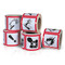 Photograph of small rolls of GHS pictogram labels.
