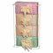 A photograph of a 06025 front dispensing, top loading wire glove box rack for four boxes, with boxes installed.