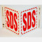 Photograph of the SDS Wall-Projecting V-Sign.