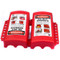 A photograph of a 07009 zing multipurpose forklift, plug and cylinder lockout device, opened.