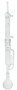 A photograph of a CG-1368-02 85 mL Soxhlet extraction apparatus w/ flat bottom flask.