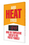A photograph of an orange 11052 electronic heat stress sign reading avoid heat stress - when the temperature display is red protect yourself, with red Fahrenheit temperature reading.
