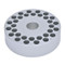 Photograph of  16 mm Test Tube Uni  Block for Ohaus Guardian Hotplate Stirrers.