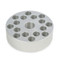 Photograph of  25 mm Test Tube Uni  Block for Ohaus Guardian Hotplate Stirrers.