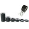 Picture of the different width Premium Grade Black Gator Grip Anti-Skid Tape.