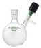 A photograph of a af-0529 schlenk flask, round bottom, 90° chem-cap® valve.