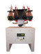 A photograph of a 21230 double separatory funnel holder for glas-col 3d floor shakers.