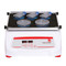 Photograph of Ohaus Digital Heavy Duty 19 mm Orbital Shaker, 16 kg Capacity, front facing, holding petri dishes.  Glassware sold separately.