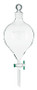 A photograph of a cg-1739 globe shaped, large capacity separatory funnel.