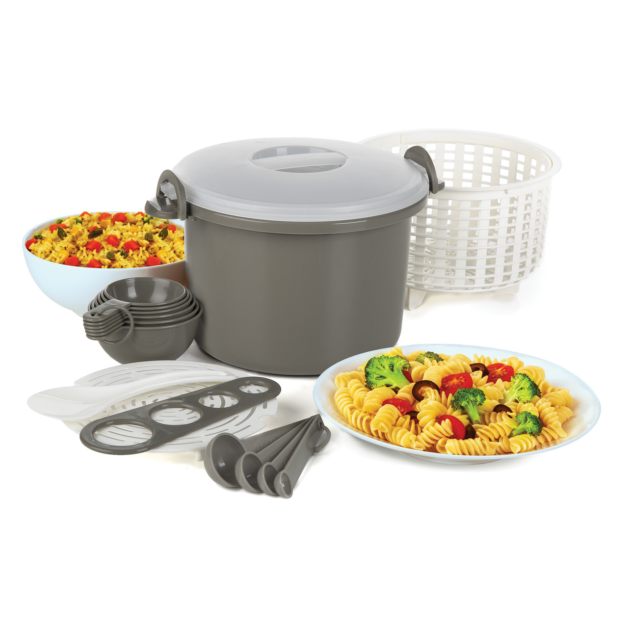 Progressive Collapsible Microwave Food Cover - Gray