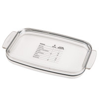 Press-in lid features a printed storage guide for common produce.