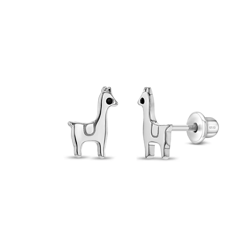 Llama Stud Earrings for Kids