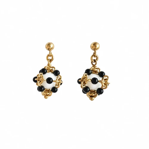 2470-A: Black Onyx/White Agate