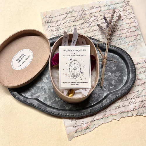 Collector's Curiosity Box • Vintage-Inspired Oval Gift Box