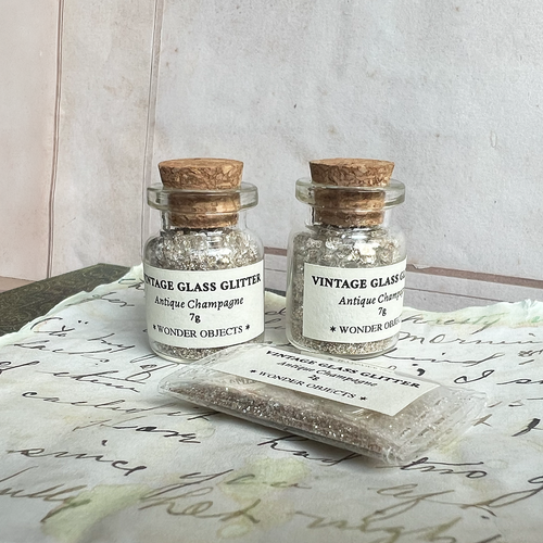 Vintage Glass Glitter - Antique Champagne