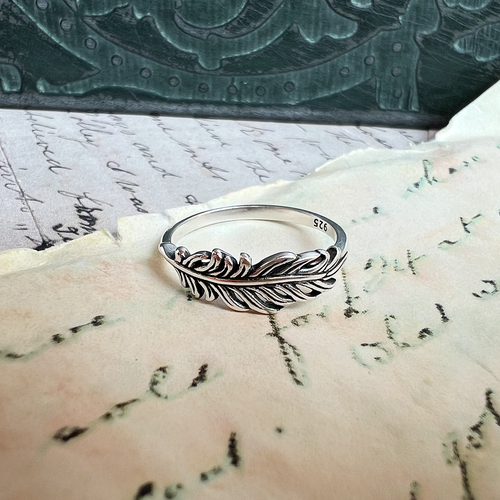 Sterling Silver Feather Ring