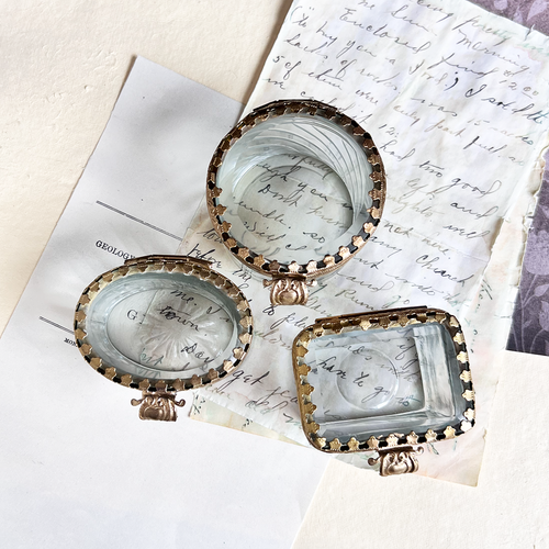 Vintage-Inspired Glass Keepsake Box