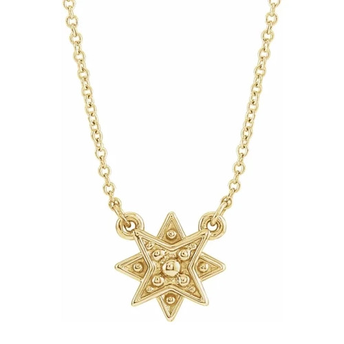 14k Shining Star Necklace